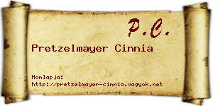 Pretzelmayer Cinnia névjegykártya
